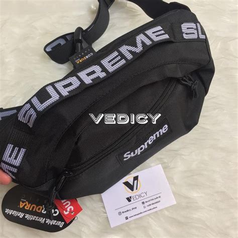 real vs fake supreme ss18 shoulder bag|authentic supreme vs fake logo.